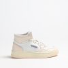 Chaussures Autry | Baskets Bicolor Up Mid En Blanc/Givre