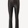 Vetements Stouls | Pantalon En Cuir Jp Twenty En Mazout Noir