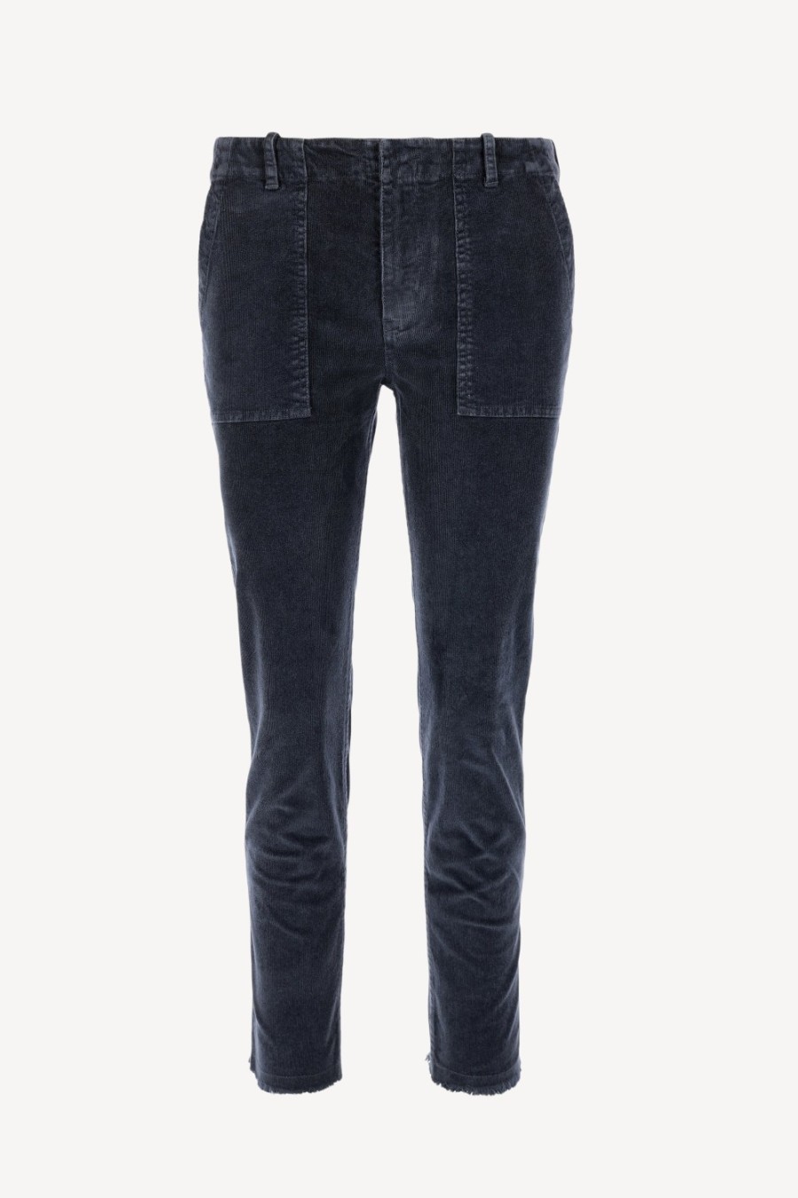Vetements Nili Lotan | Pantalon En Velours Cotele Jenna Dans Dark Navy