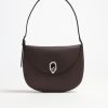 Sacs Savette | Sac Tondo Hobo Small A Coffee Grained