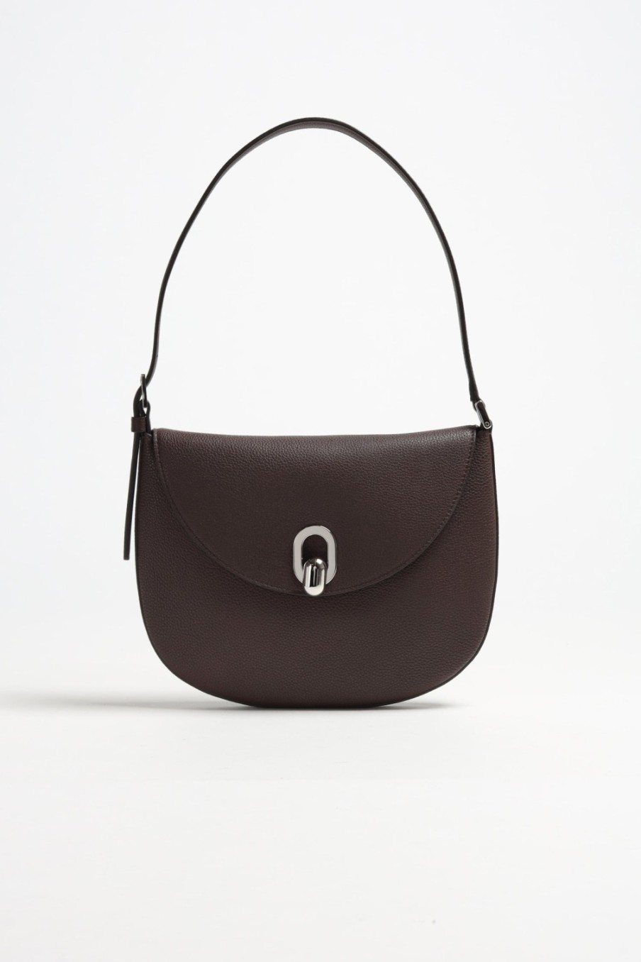Sacs Savette | Sac Tondo Hobo Small A Coffee Grained