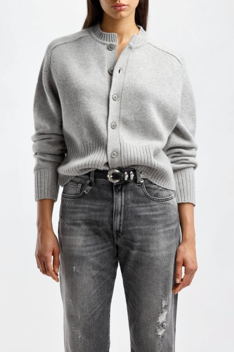 Vetements Extreme Cashmere | Cardigan Scala N°298 En Gris