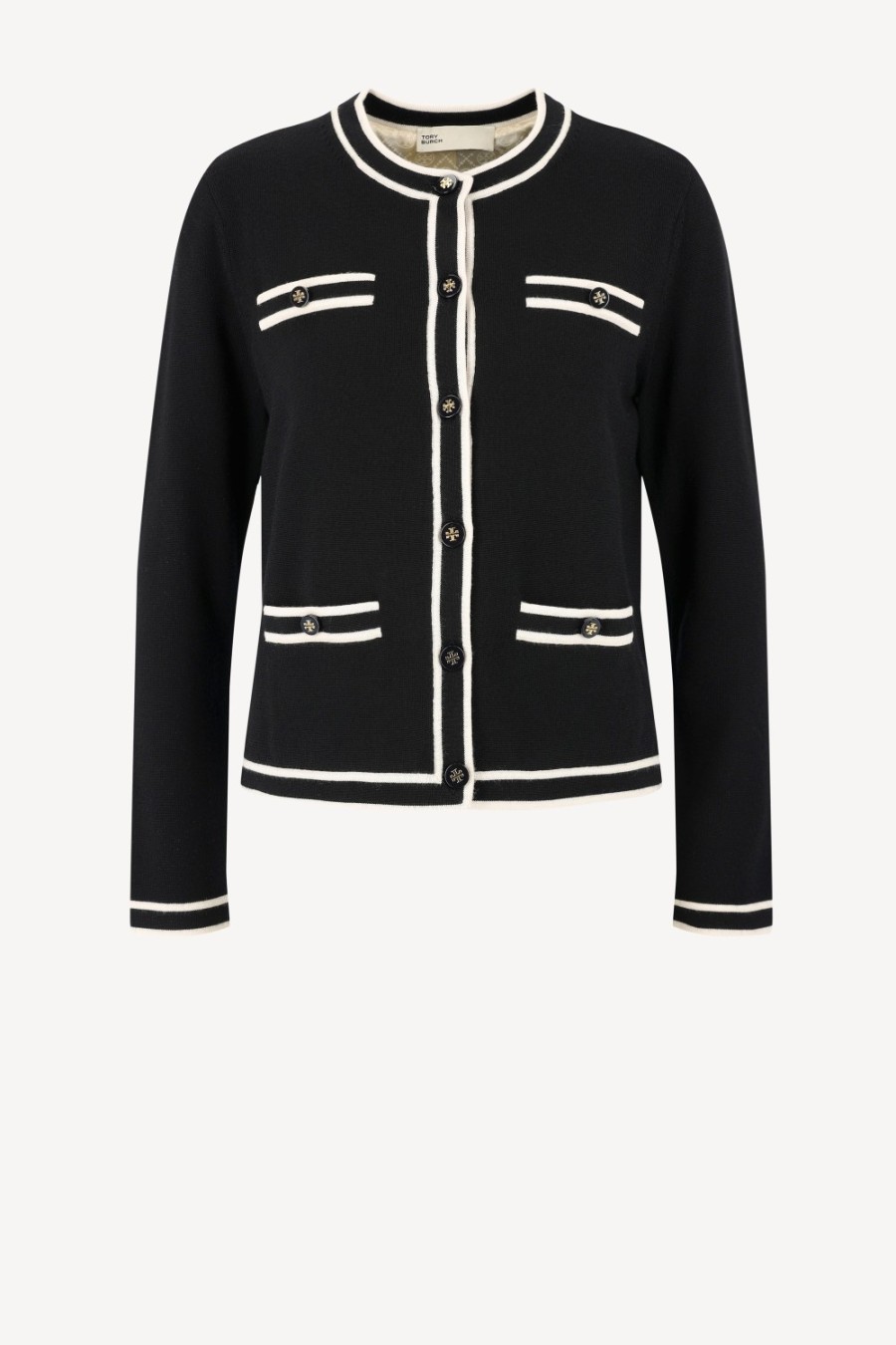 Vetements Tory Burch | Cardigan Kendra En Noir/Francais