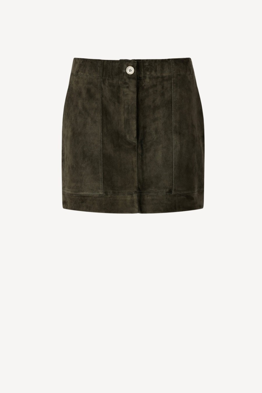 Vetements Stouls | Jupe En Daim Linette In Saxo
