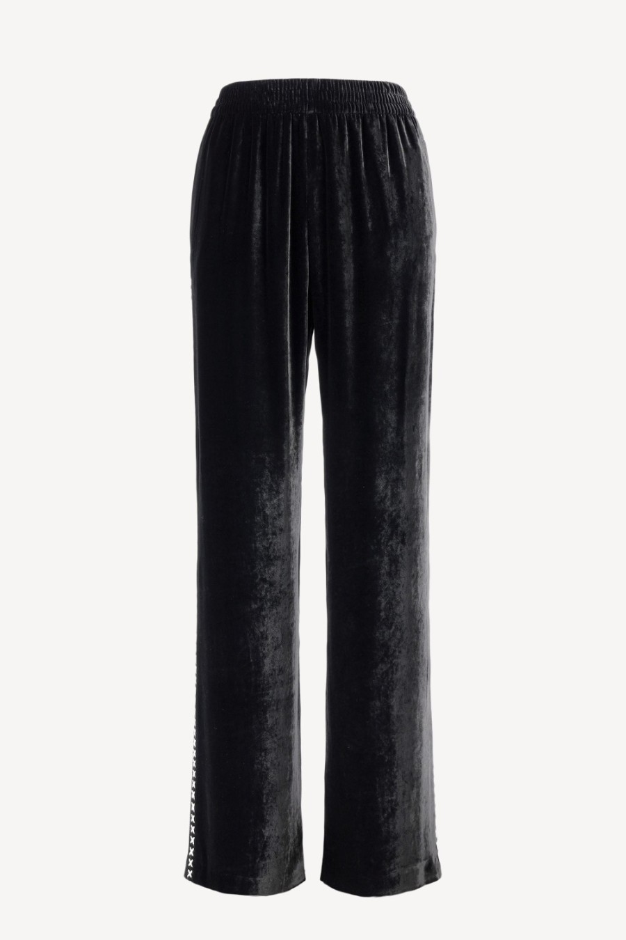 Vetements Golden Goose | Pantalon En Velours Journey En Noir