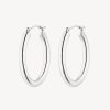 Bijoux Nina Kastens Jewelry | Hoops Essential En Or Blanc