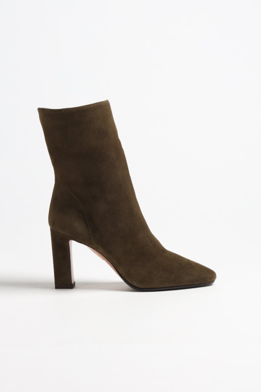Chaussures Aquazzura | Boots Manzoni Suede In Moss Green