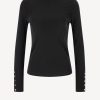Vetements Tory Burch | Pull-Over Jersey Button En Noir
