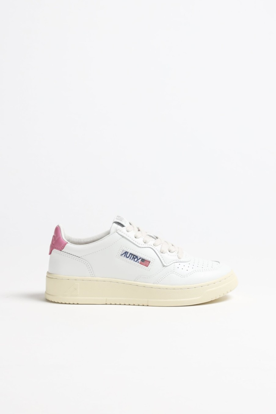 Chaussures Autry | Baskets 01 Low En Blanc/Mauve