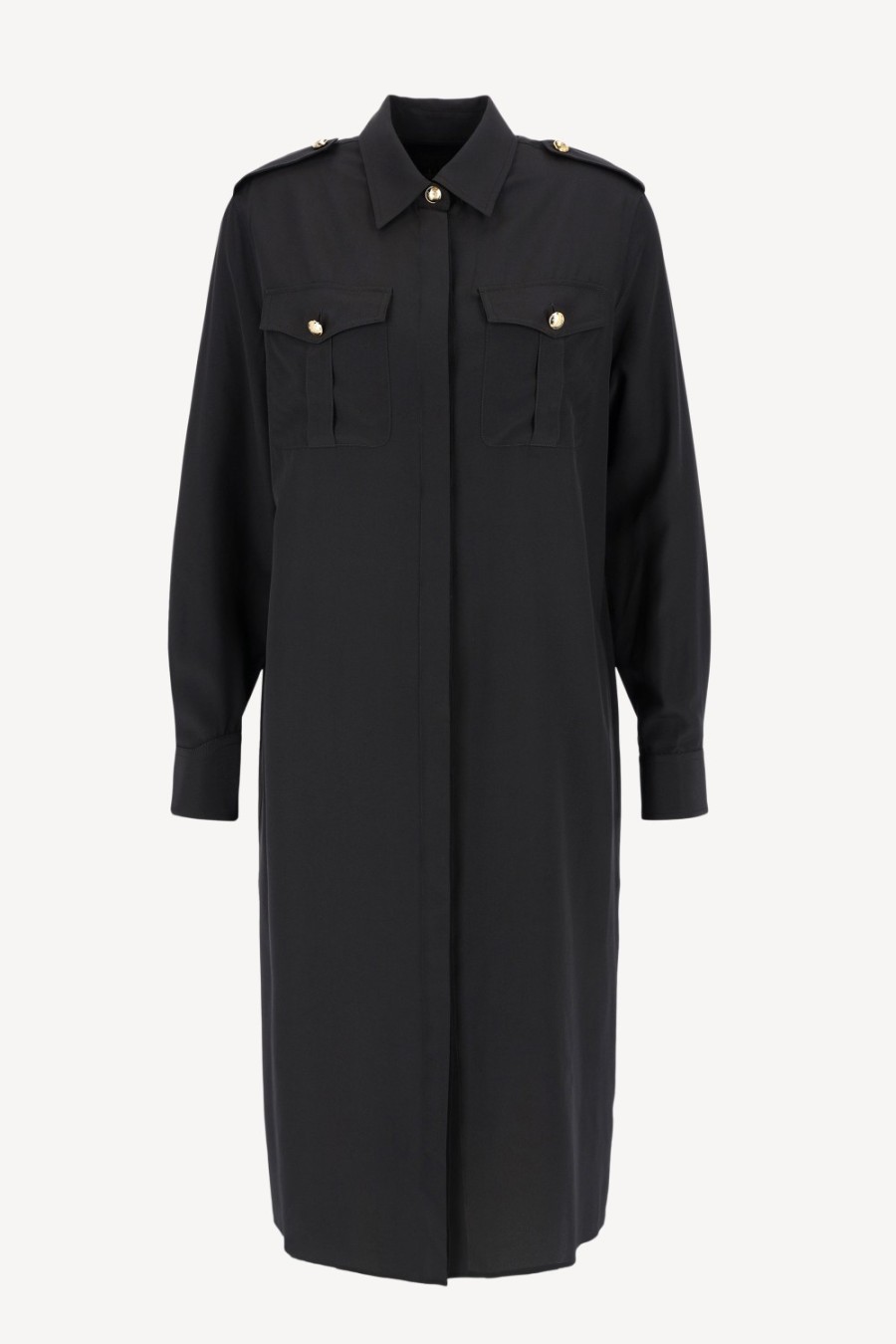 Vetements Nili Lotan | Robe En Soie Noire Adelaide
