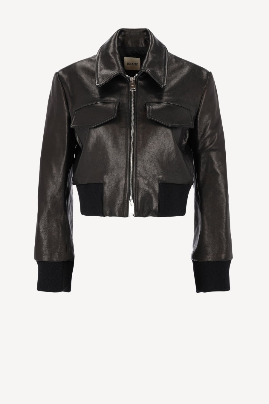 Vetements Khaite | Veste En Cuir Hector En Noir
