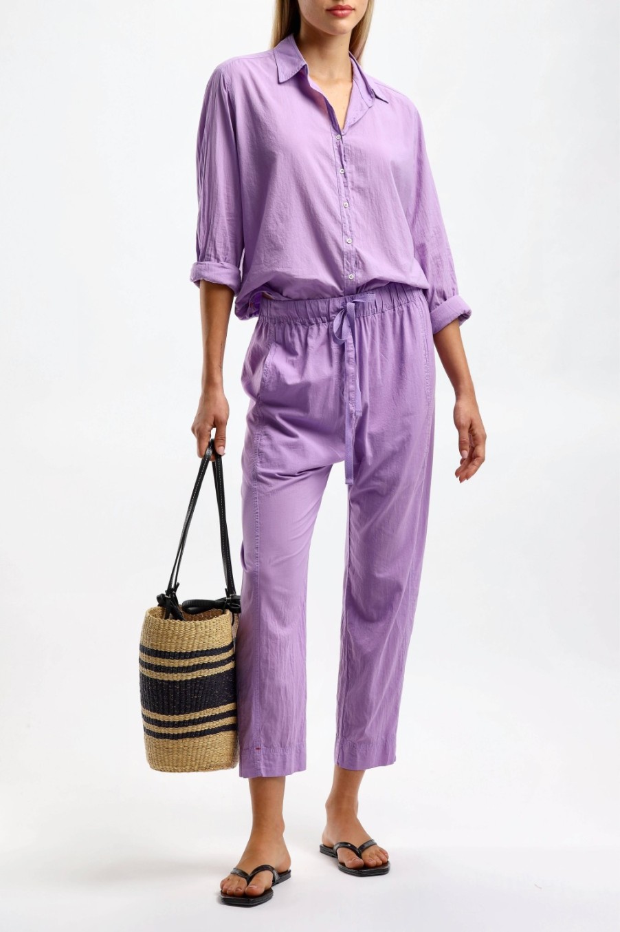 Vetements Xirena | Pantalon Draper En Glycine Legere