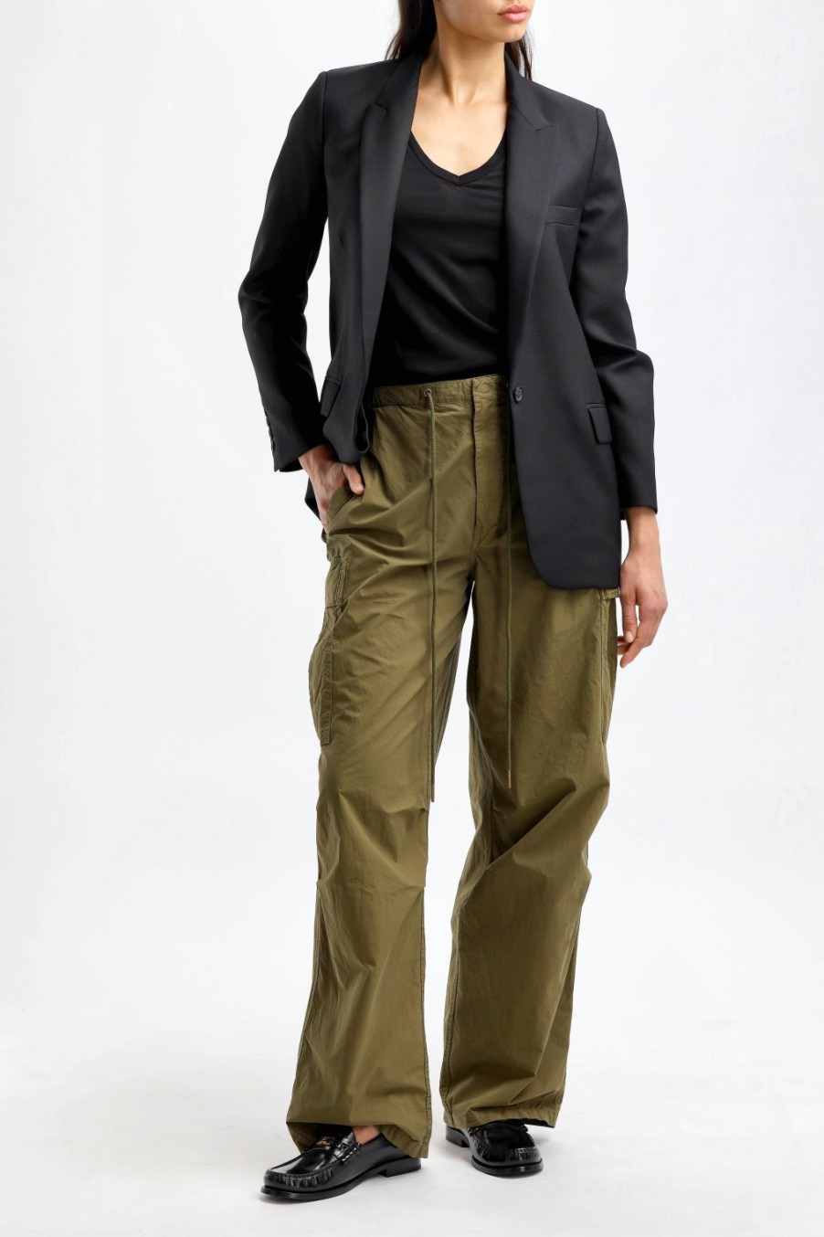 Vetements Nili Lotan | Pantalon Lison En Olive