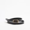 Accessoires Toteme | Ceinture Slim Ovale En Noir