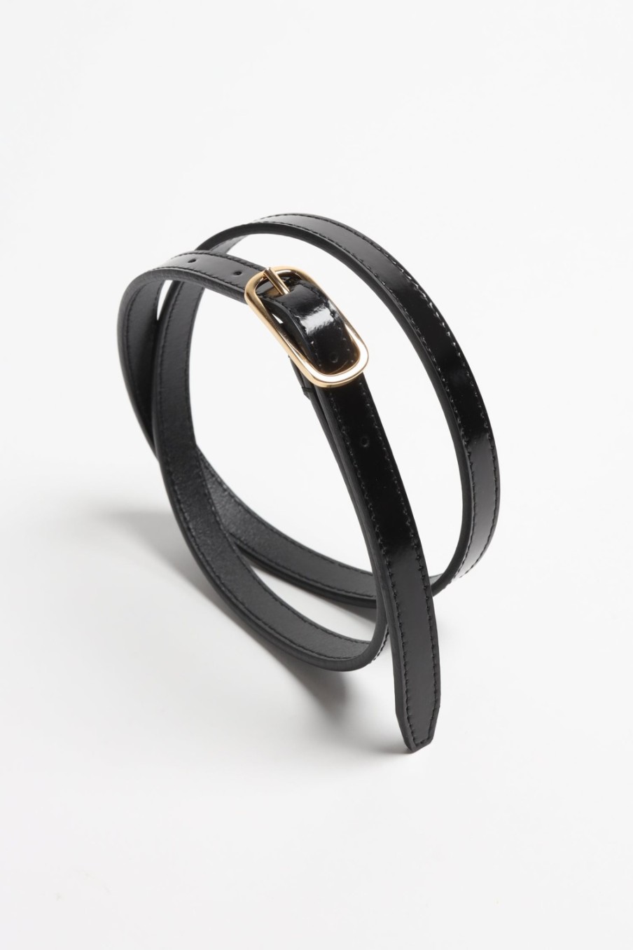 Accessoires Toteme | Ceinture Slim Ovale En Noir