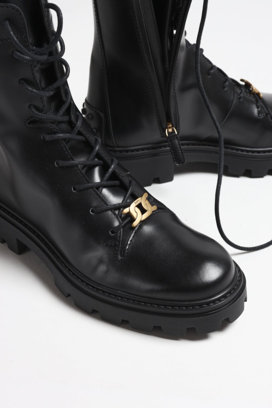 Chaussures Tod's | Bottes A Lacets En Noir