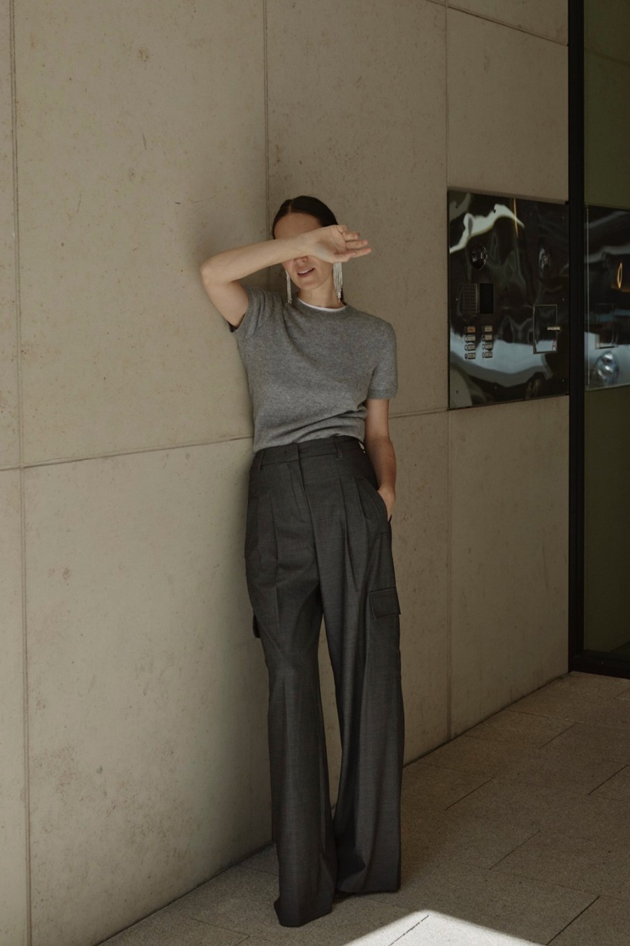 Vetements Seductive x Anita Hass | Pantalon Frankie En Gris Fonce