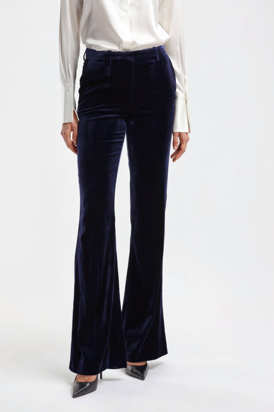 Vetements DMN | Pantalon En Velours Paula En Marine
