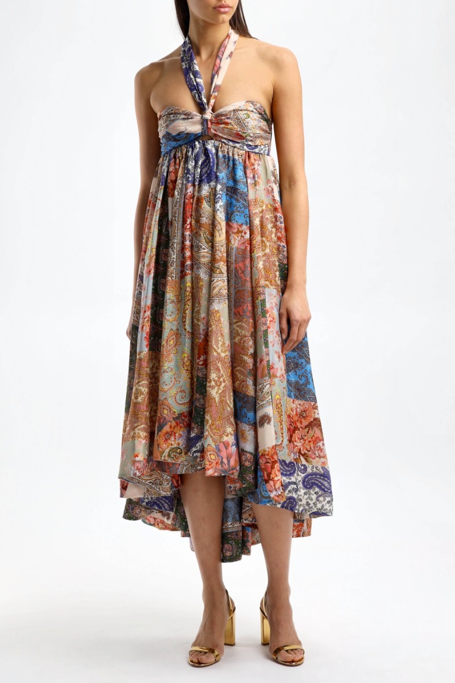 Vetements Zimmermann | Maxi Robe En Patch Paisley