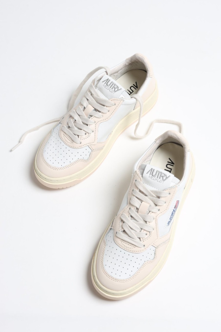 Chaussures Autry | Baskets Bicolor Up En Blanc/Givre