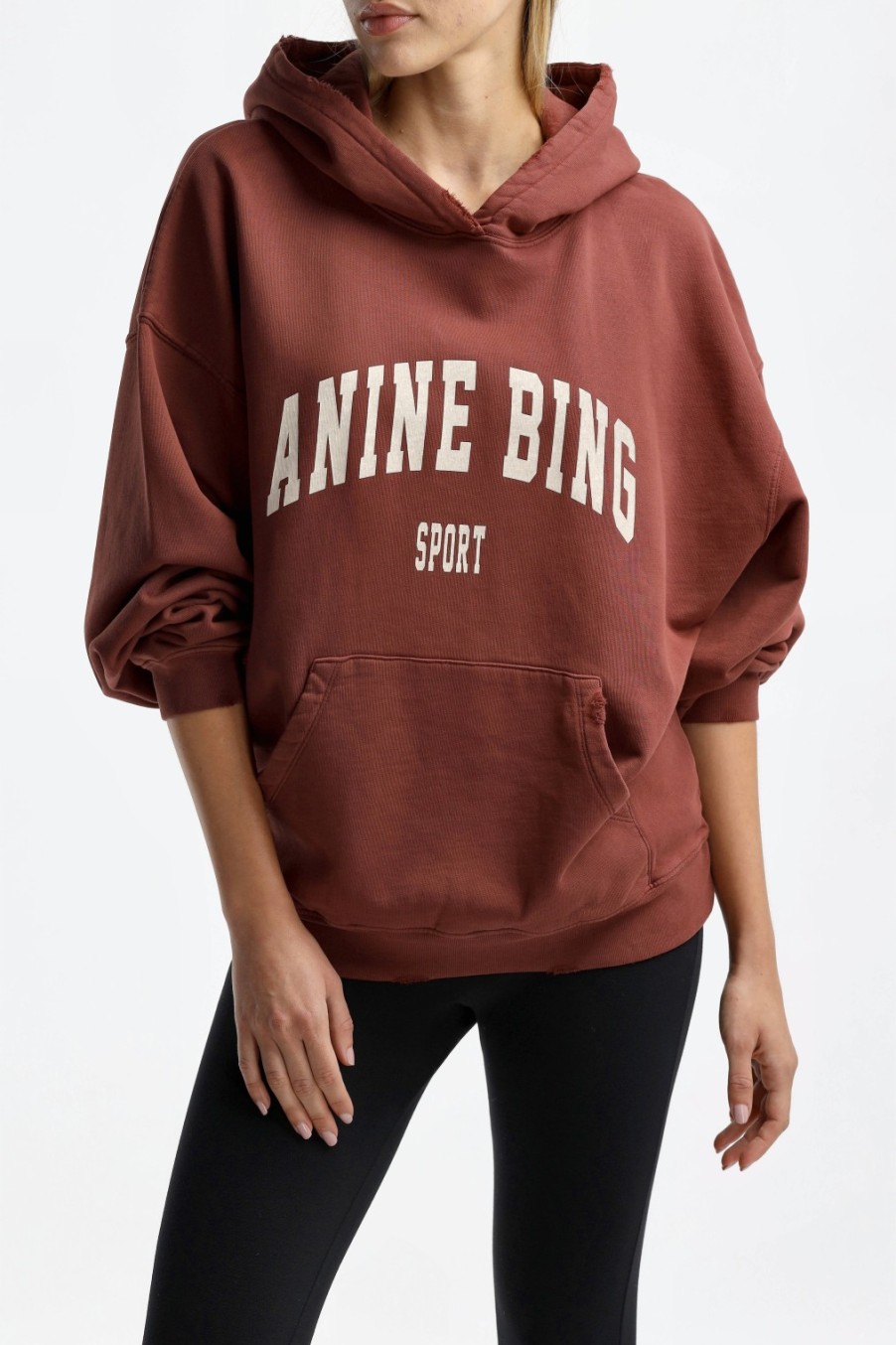 Vetements Anine Bing | Sweat-Shirt Harvey En Cerise Foncee