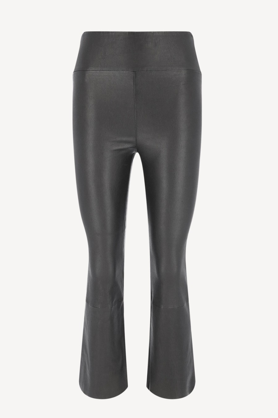 Vetements SPRWMN | Pantalon En Cuir Crop Flare En Noir