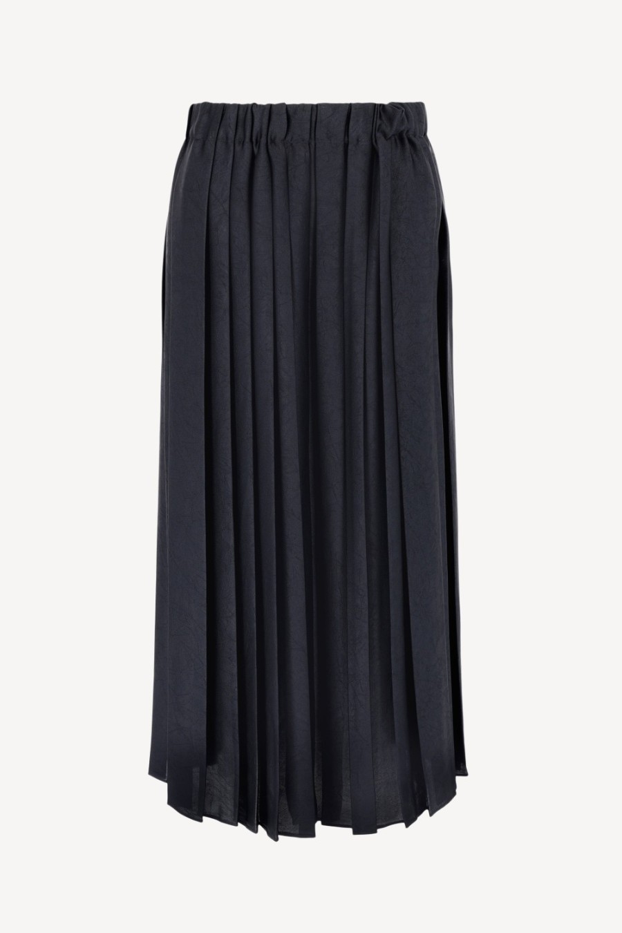 Vetements Tibi | Jupe Feather Weight En Bleu Marine