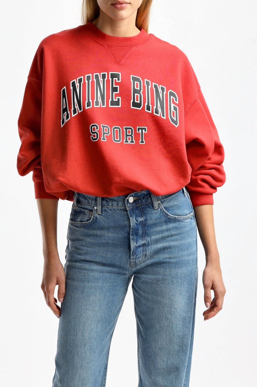 Vetements Anine Bing | Sweat-Shirt Jaci En Rouge