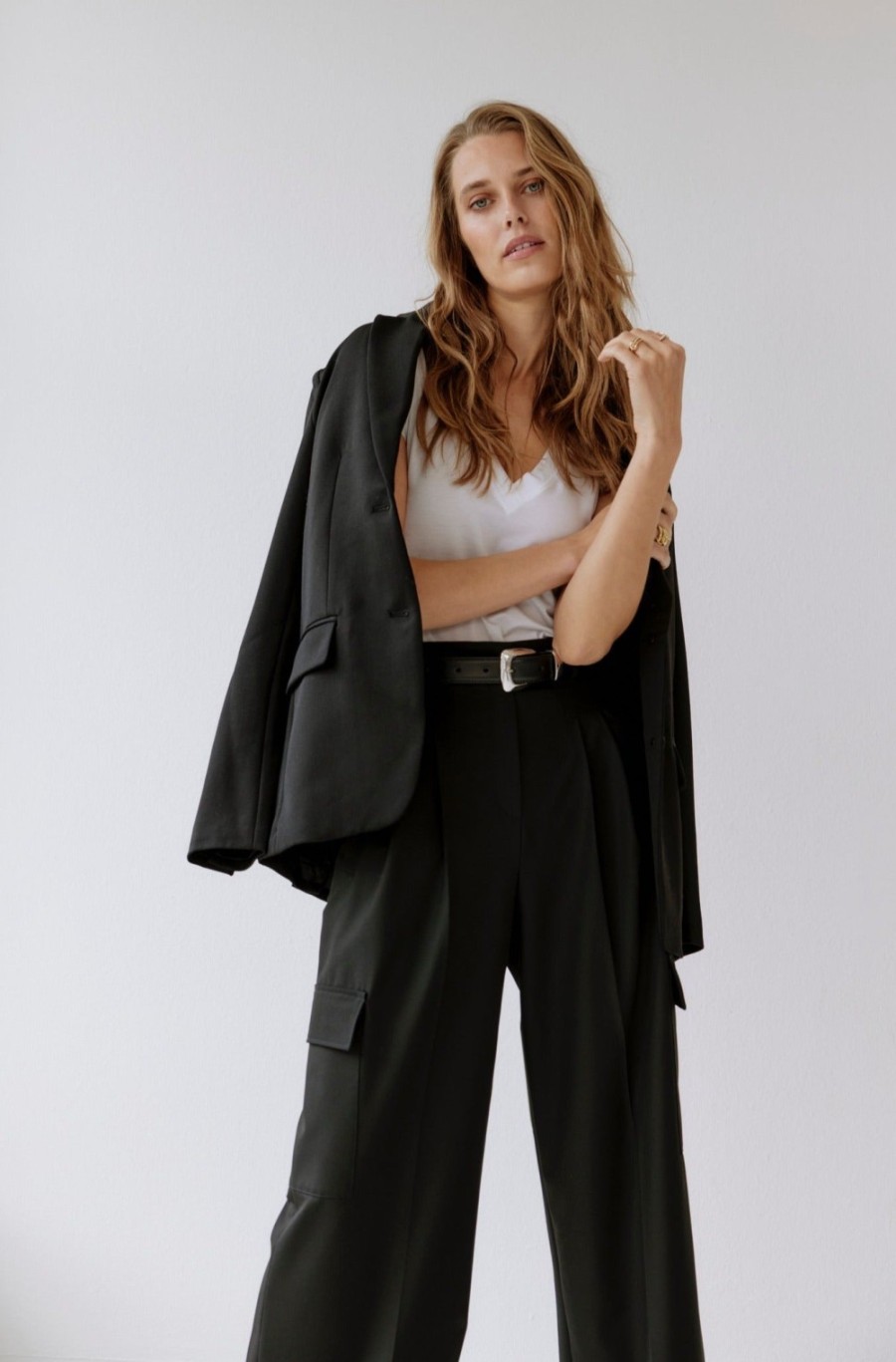 Vetements Anine Bing | Blazer Classic En Noir