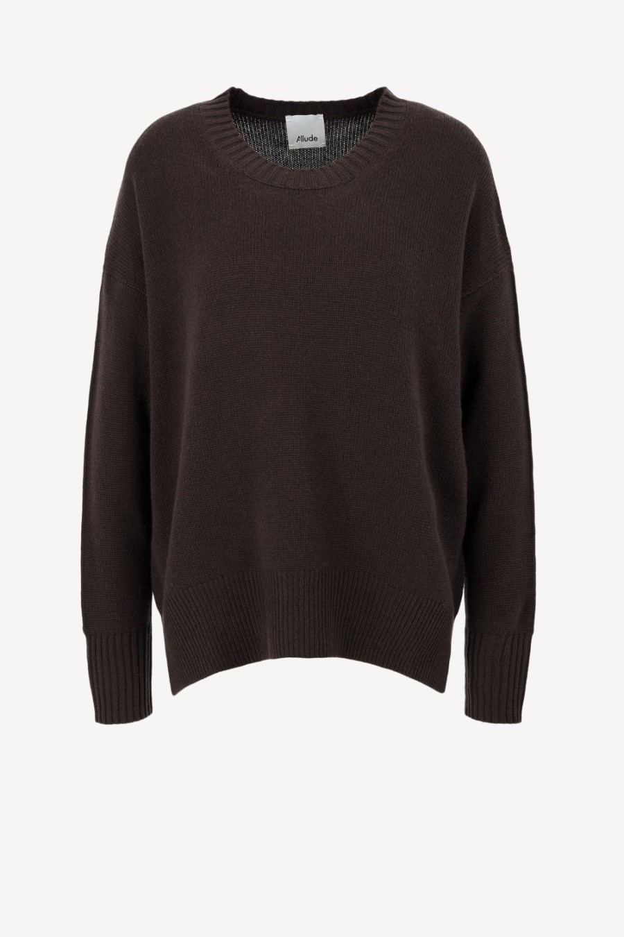 Vetements Allude | Pull Ras Du Cou En Marron