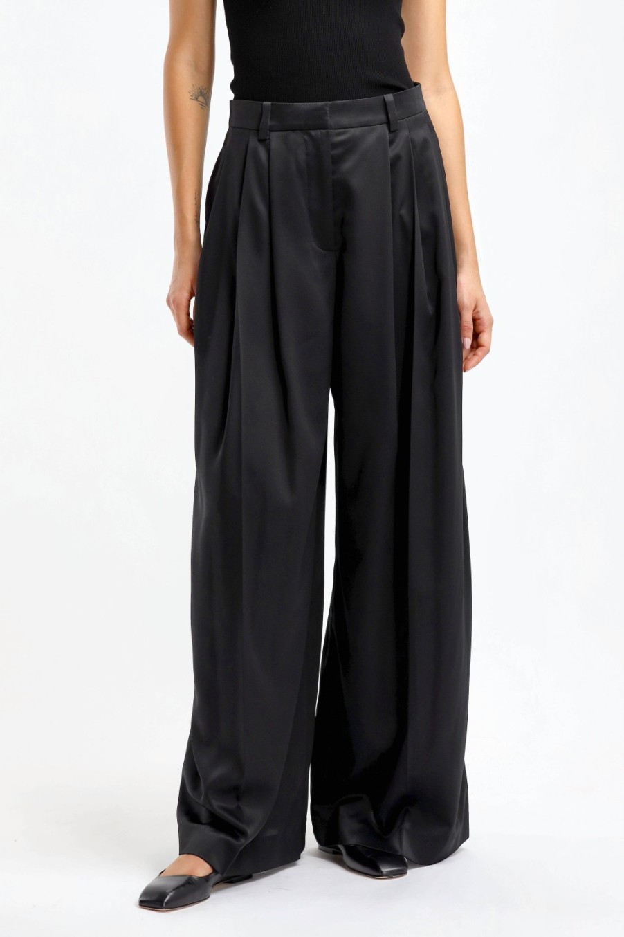 Vetements JW Anderson | Pantalon Wide Leg En Noir