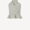 Vetements Veronica Beard | Top Drey En Bright Army/Blanc