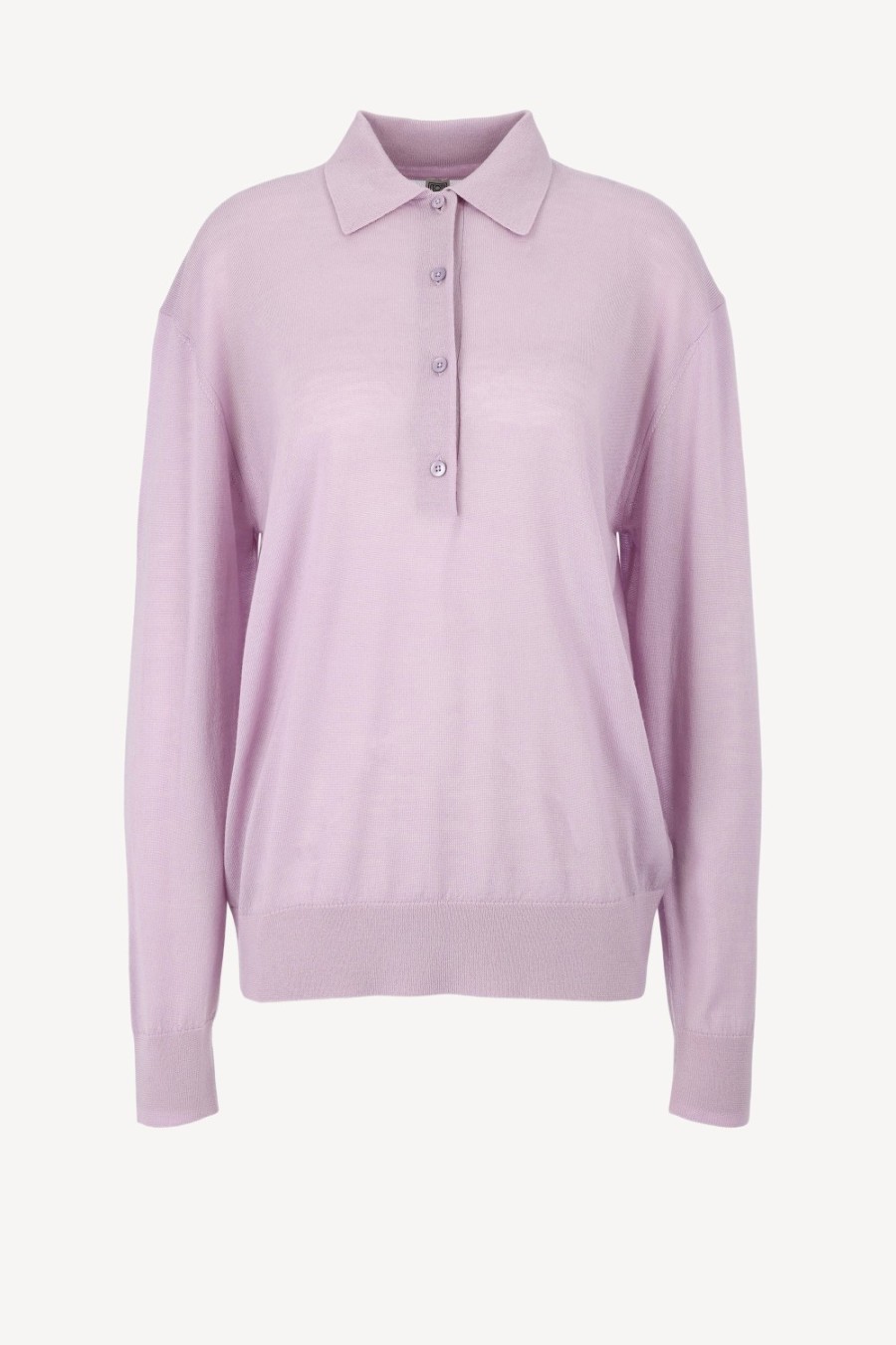 Vetements Toteme | Pullover Merino Polo En Lilas