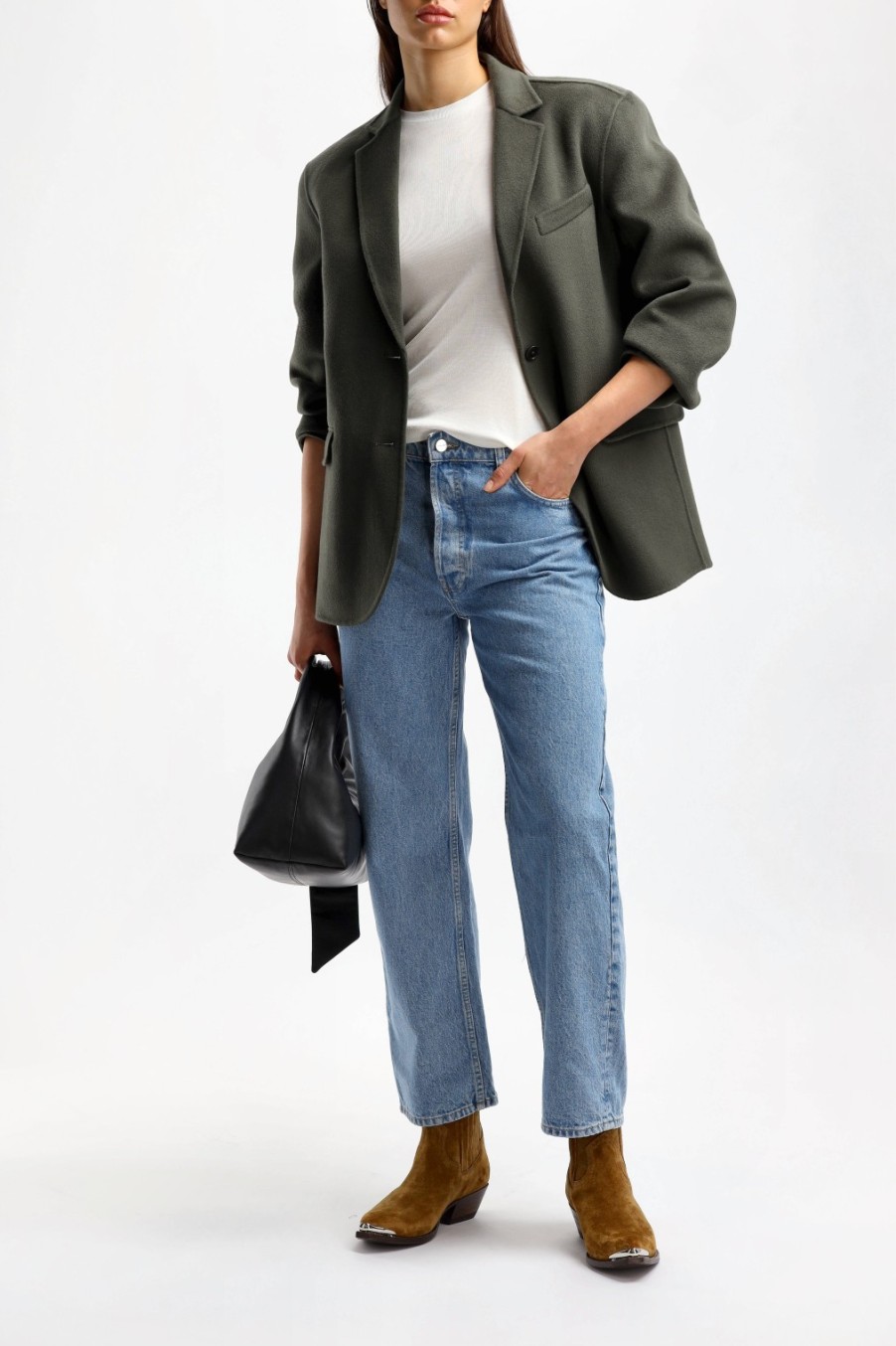 Vetements Anine Bing | T-Shirt Amani En Blanc