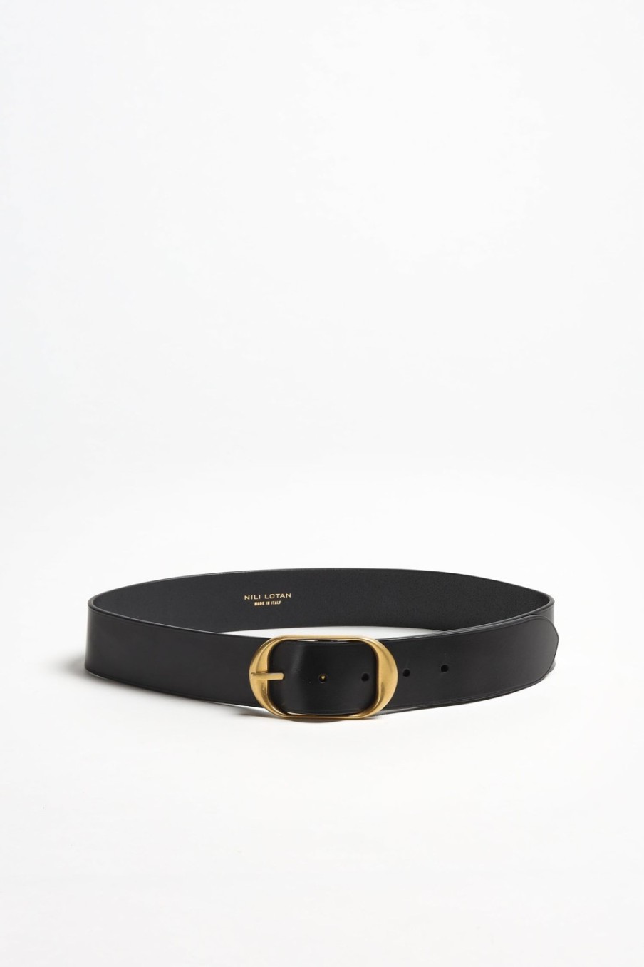 Accessoires Nili Lotan | Ceinture Nili En Noir/Antiquaire