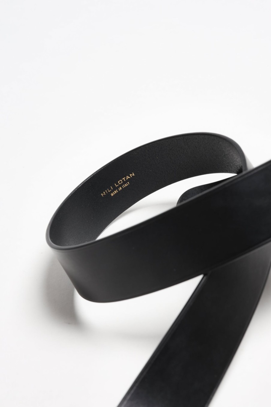 Accessoires Nili Lotan | Ceinture Nili En Noir/Antiquaire