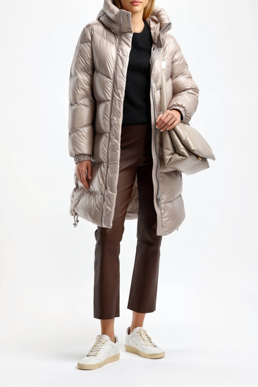 Vetements Woolrich | Manteau Aliquippa En Taupe Clair