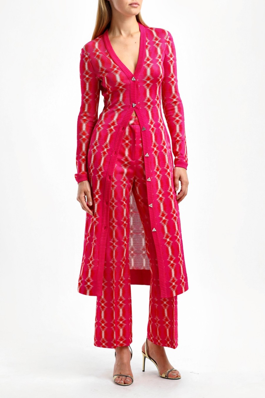 Vetements Missoni | Pantalon Bootcut Magenta/Rouge