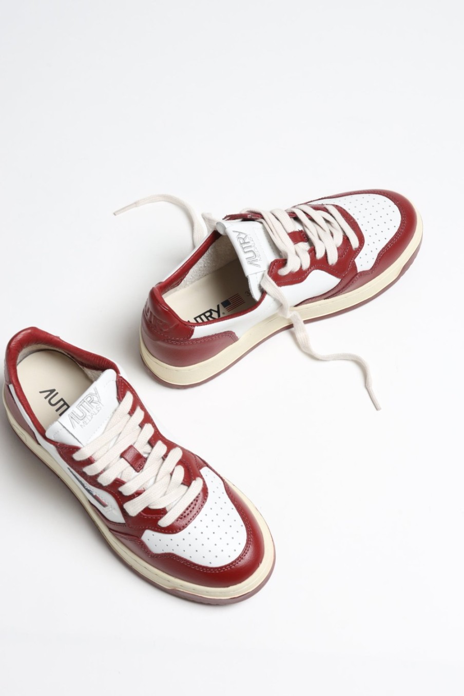 Chaussures Autry | Baskets Bicolor Up En Blanc/Syrah