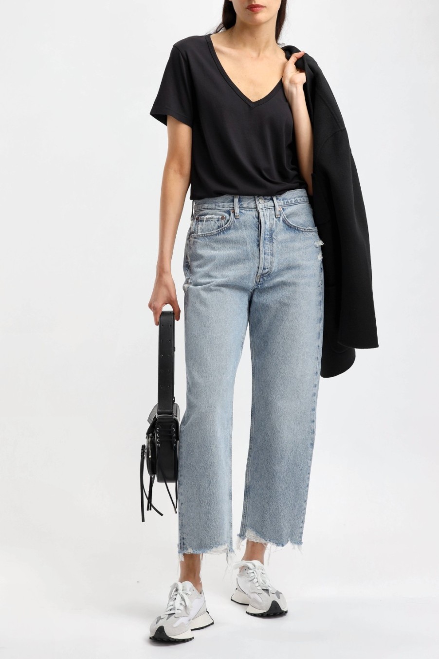 Vetements Agolde | T-Shirt Cameron En Noir