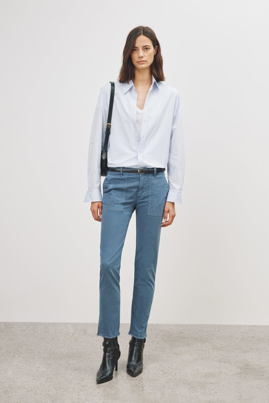Vetements Nili Lotan | Pantalon Jenna En Cadet Blue