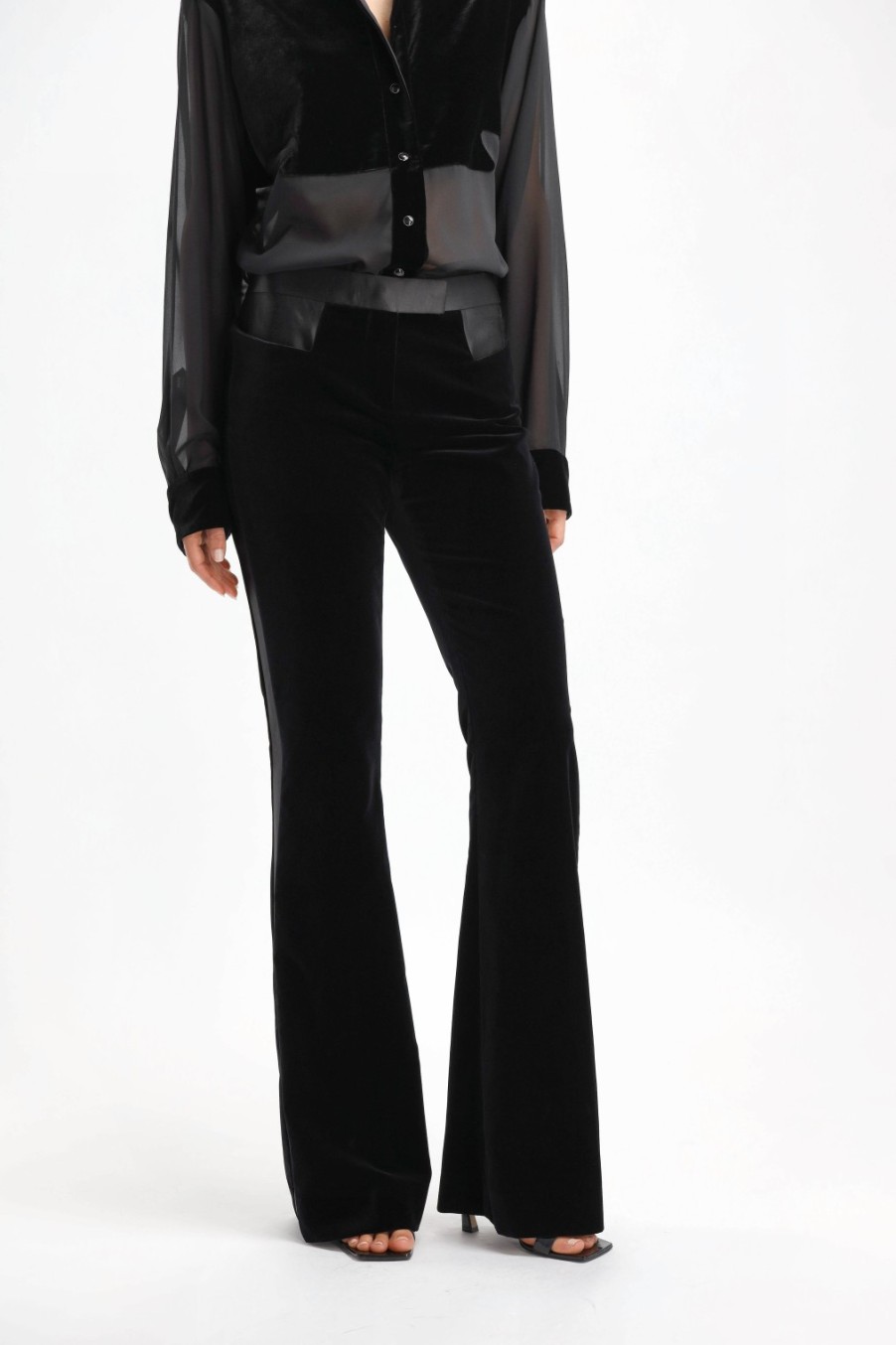 Vetements Tom Ford | Pantalon En Soie Bootcut Noir