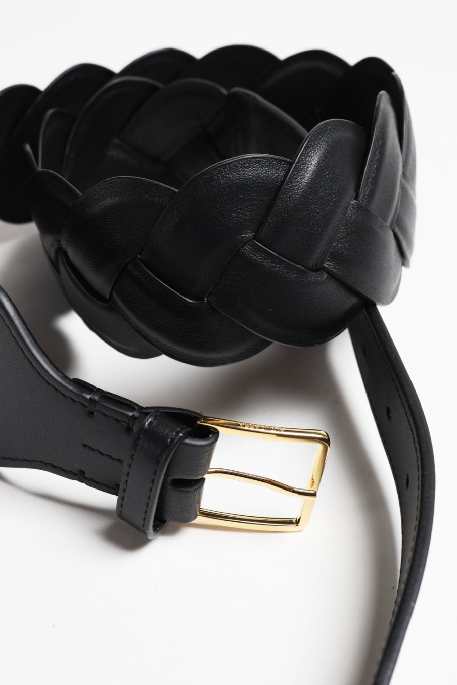 Accessoires Altuzarra | Ceinture Skinny Braid En Noir