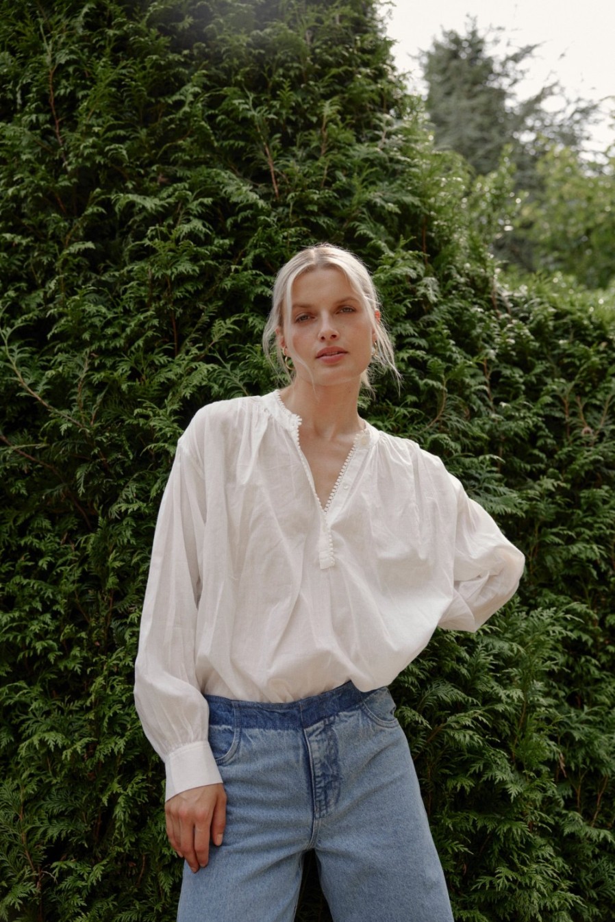 Vetements Nili Lotan | Blouse Marcel En Ivoire
