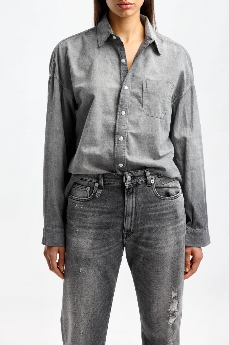 Vetements R13 | Blouse Boxy Button Up En Vintage Black