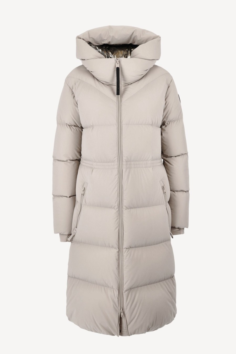 Vetements Woolrich | Parka Matt En Taupe Clair