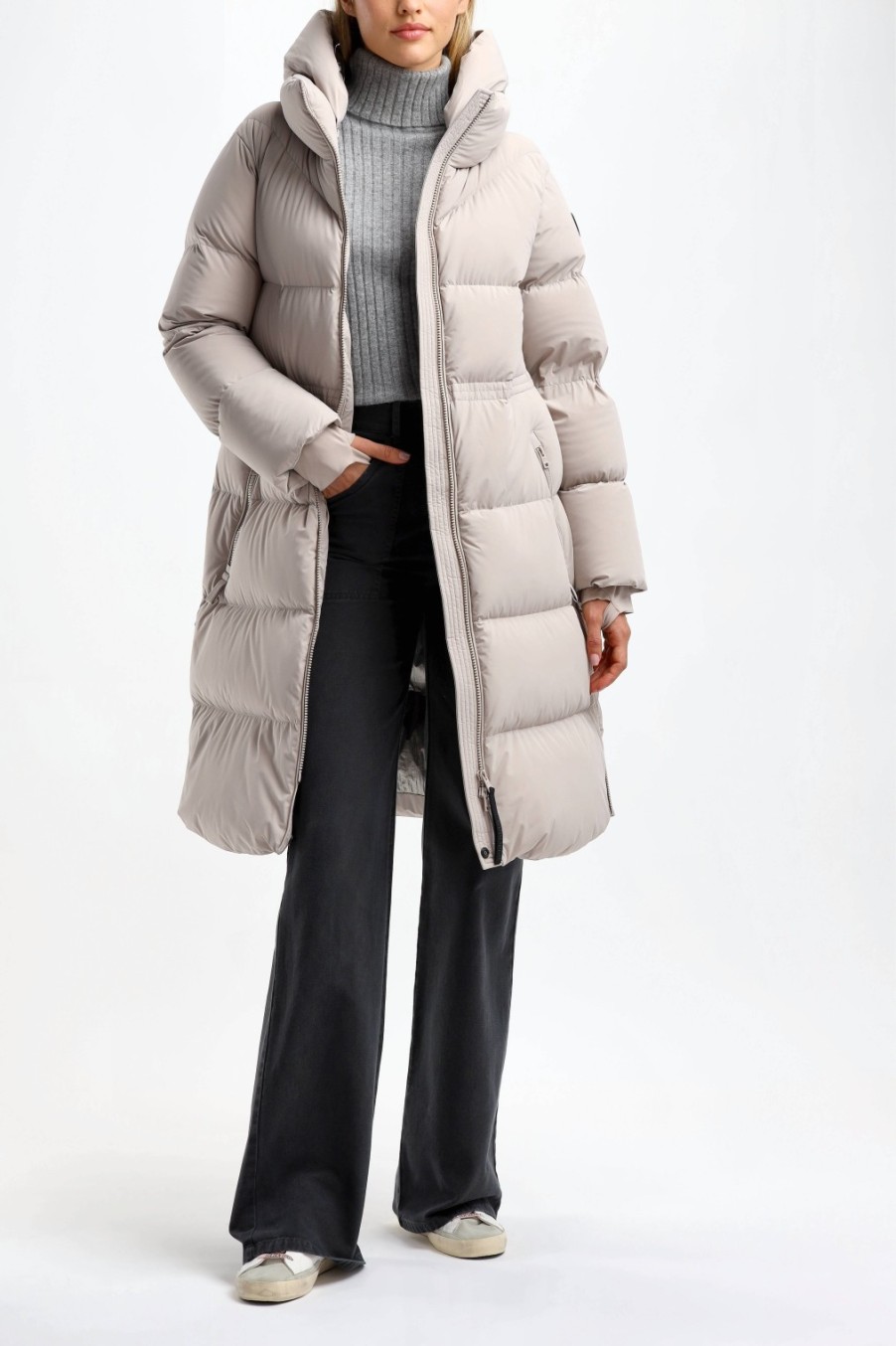 Vetements Woolrich | Parka Matt En Taupe Clair