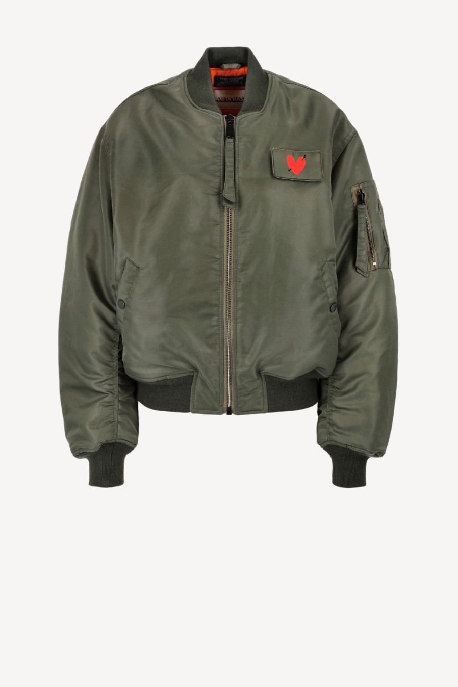 Vetements Schott x Anita Hass | Veste Airforce 90S 'Heart' Dans Army