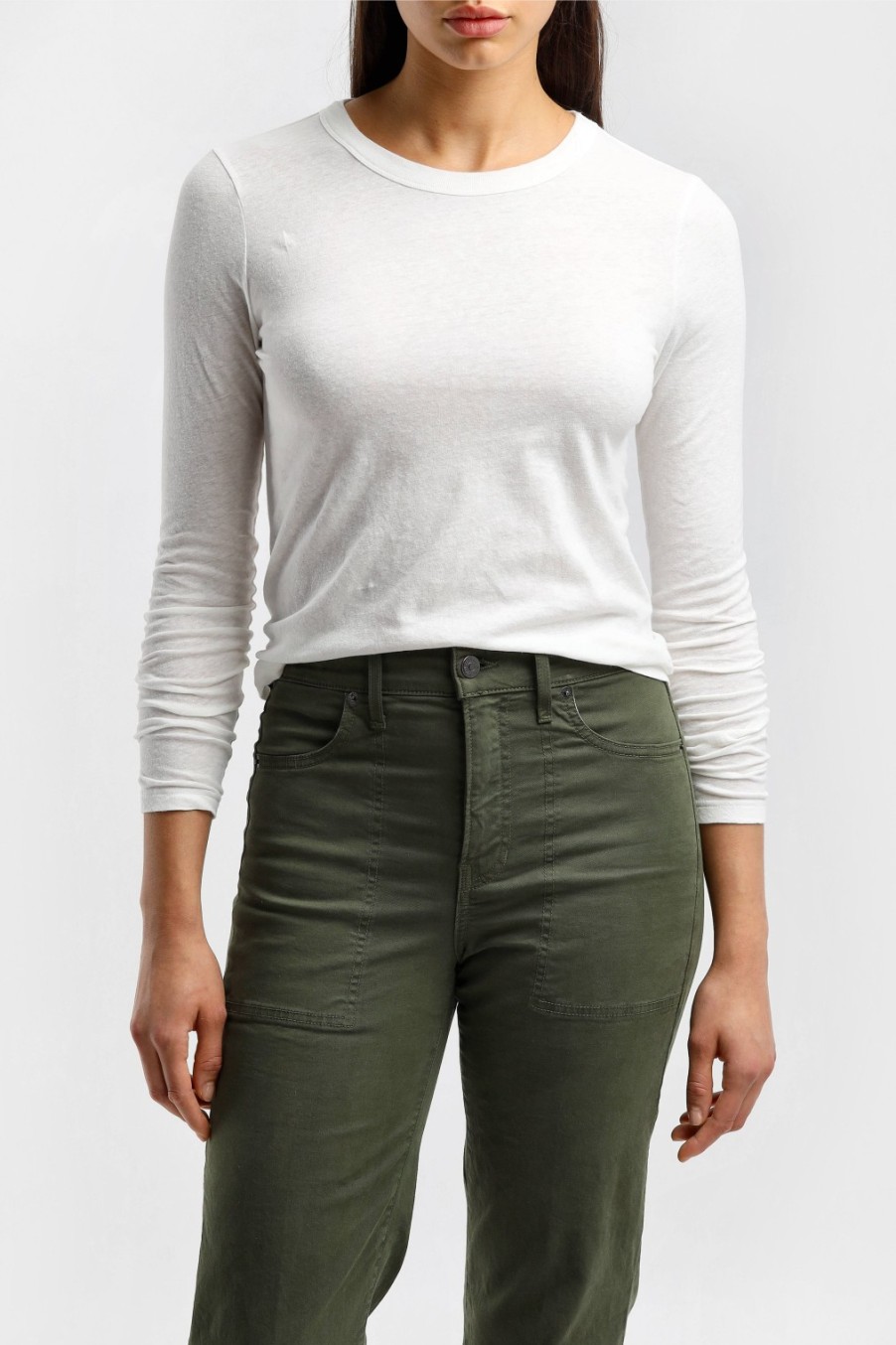 Vetements American Vintage | T-Shirt Long Gamipy En Blanc