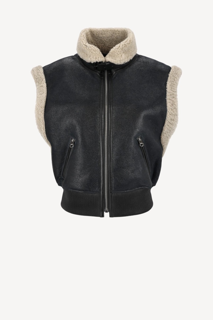 Vetements Isabel Marant | Gilet Aviel En Noir Fondu